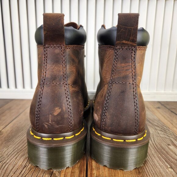 Doc Dr Martens 939 Ben Boot Womens Size 8 Brown Leather Lace Up Work Ankle Boots - Picture 4 of 10